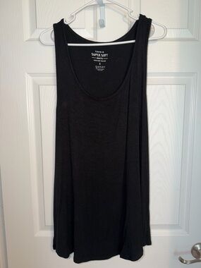 torrid Black Scoop Neck Super Soft Tank